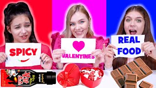 Real Food VS Spicy Food VS Valentine`s Food Challenge Mukbang