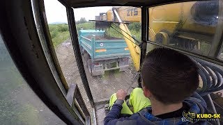 TATRA 815 UDS 114 old Slovakian excavator - cab view