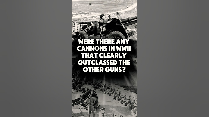 WERE THERE ANY CANNONS IN WWII THAT CLEARLY OUTCLASSED THE OTHER GUNS? #shorts #history