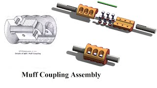 How to make Muff Coupling Assembling parts  complete video in Solidworks Profile