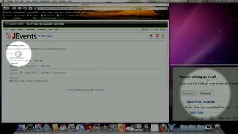 Creating an event in JEvents Calendar