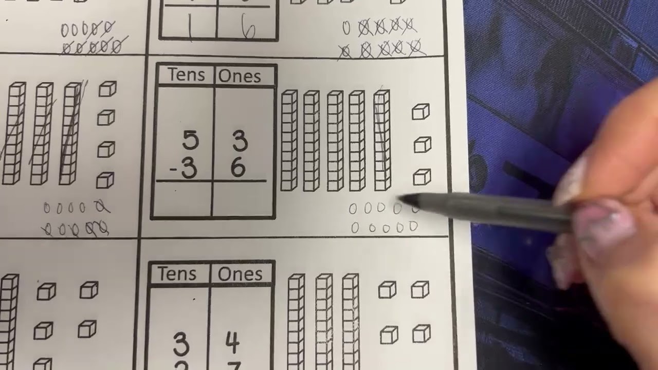 Double Digit Subtraction with Regrouping
