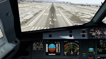 [P3D]LANDING AT RENO FSLABS A321 !!