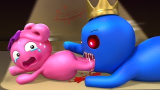 Rainbow Friend 2 - BLUE Monster Want To Eat PINK Baby - Rainbow Cartoons