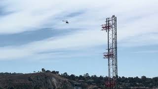Robinson R22 Helicopter departure from Torrance Airport 