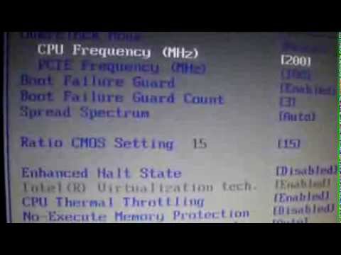 Cómo hacer un OverClock básico al CPU desde la BIOS - YouTube