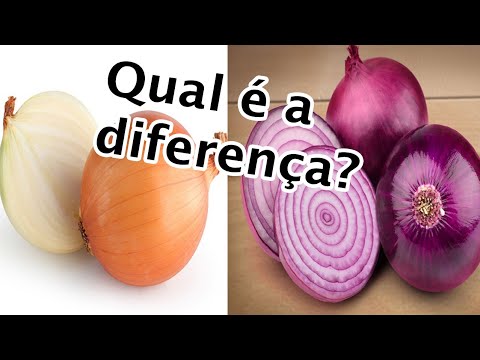 Vídeo: Qual é a diferença entre cebola vermelha e amarela?