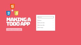 Simple ToDo List app with HTML CSS JS | Javascript Todo