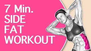 Fast Side Fat Workout At Home For Women Over 40 - Banish Love Handles In Just 7 Minutes!