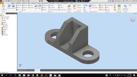 #022 I Autodesk Inventor: 3D Modeling Holding Bracket I Nazmi Ismail