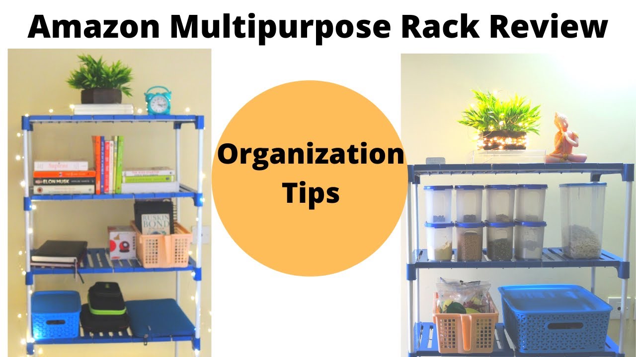Amazon Multipurpose Rack/Shelf Unboxing & ReviewRental & Hostel Friendly Organization Tips