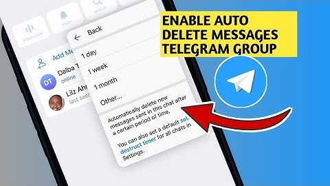 How To Enable Auto delete Messages Telegram Group