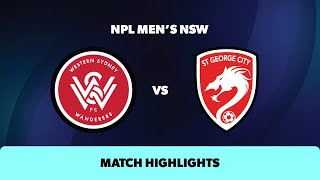 NPL Men's NSW Round 10 Highlights – WSW v St George City