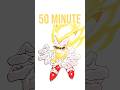 Drawing Super Sonic 10Secs,30Secs,1〜50Mins,1hrs #shorts #drawing #sonic #supersonic