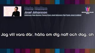 Josef Johansson - "Hela Natten" (on screen lyrics) chords