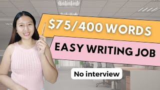 Writing Jobs (EARN up to $300per docs) No Interview! | Sincerely Cath