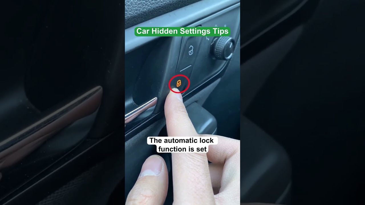 Do You Know How To Set This Automatic Lock Function Of The Car Driving Tips Shortsvideo