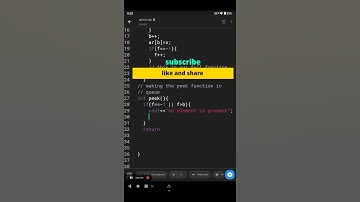 creating peek() function in queue in c++ #shorts #programming #youtube #C++