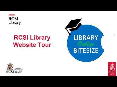 RCSI Library Website Tour