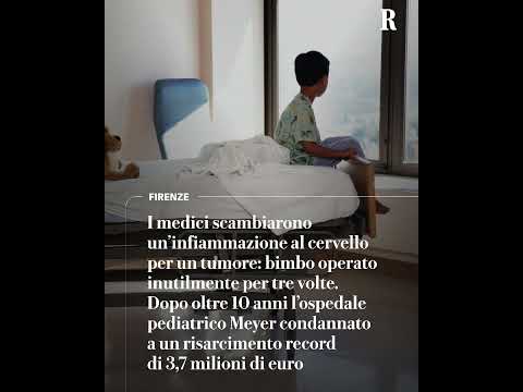Video Bimbo operato per un tumore che non c'era: ospedale Meyer condannato a risarcimento record