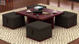 Coffee Table Sets - Shop stylish Wooden coffee tables with stools online from Wooden Street Give your living area or dining space an attractive and beautiful look by adding amazingly designed wooden coffee table sets. We