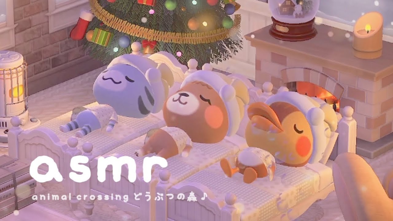 모동숲 asmr ⊹ 포근히 주무세요 ☃️ (with. 사이다 & 귀오미 & 메이첼) • 1 hour • acnh あつ森