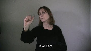 ASL 1 Unit 6 Sign for "Take Care" including fingerspelling