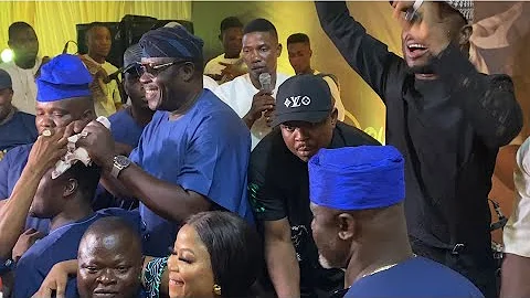 OGOGO TAKE OVER BOYE BEST STAGE AS HE RAINED MONEY ON ADENIYI JOHNSON & WIFE AT NAMING CEREMONY