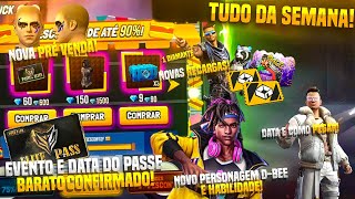 DATA E EVENTO COM PASSE BARATO CONFIRMADO, NOVAS RECARGAS, NOVO PERSONAGEM + HABILIDADE E MUITO MAIS