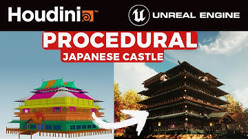 Houdini Tutorial Procedural Japanese Castle in Unreal Engine 5