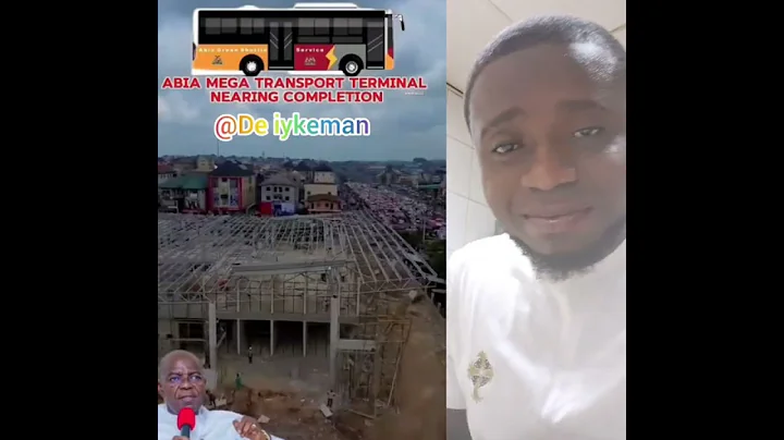 Abia mega bus terminal in Umuahia on the finishing level.  