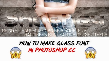 How To Make Gardient Glass Font In Photoshop Cc || By Shobi Editx