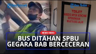 Viral Bus Ditahan Gegara Penumpang Buang Air Besar di Toilet Bus dan Kotorannya Berceceran di SPBU