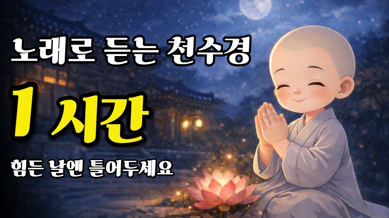노래로 듣는 천수경 원문 1시간 몰아듣기 | 한글 기도 노래 연속 재생