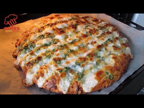 KAÇ Tarif DENEDİM Bu KADAR lezzetli OLANI GÖRMEDİM 👌👌 /Garlic Mozzarella Bread - Delicious!-Çörek