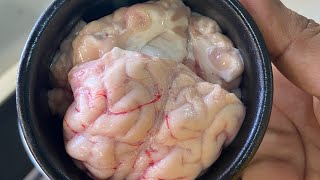 Mutton Brain Fry | சுவையான ஆட்டு மூளை வறுவல் | Brain Masala Fry | Goat Brain Recipe