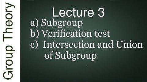 Subgroup ||IIT JAM, GATE, CSIR NET, TIFR, NBHM