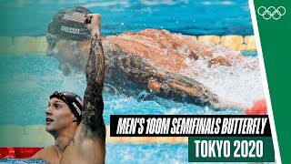 🏊🏼 Men's 100m Butterfly Semifinals Tokyo 2020