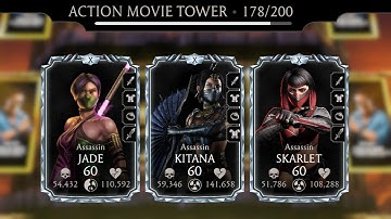 MK Mobile 7.0.1 | Action Movie Fatal Tower Match 178 | 3 strategies |  Full Walkthough | MK Mobile