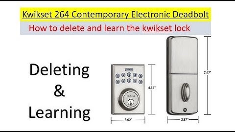 How To Reset And Learn The Kwikset 264 Electronic Deadbolt Door Lock; by using the #0 key