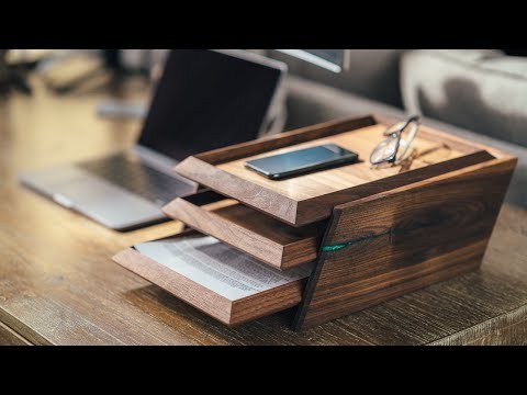 DIY Modern Paper Tray || How To Build – Woodworking