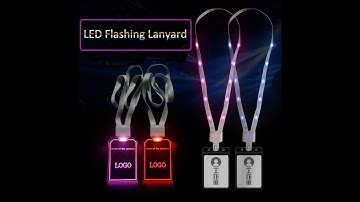 Radio Controlled LED Lanyard Remote Controlled Meeting Accessories Lanyard