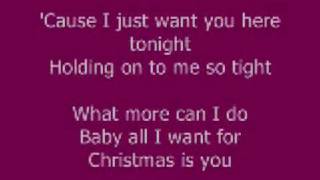 All I want for christmas is you (lyrics) chords