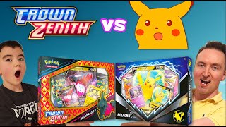 Pokemon Card Pack Battle 🏆 Crown Zenith vs. Pikachu V 🥊