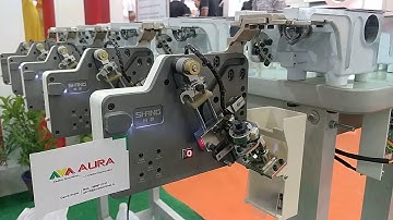 Automatic Bobbin Changing Robot by Aura Technologies (Slo Mo Video)