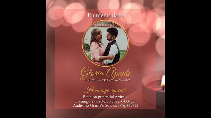 EN MEMORIA DE GLORIA APONTE-HOMENAJE ESPECIAL