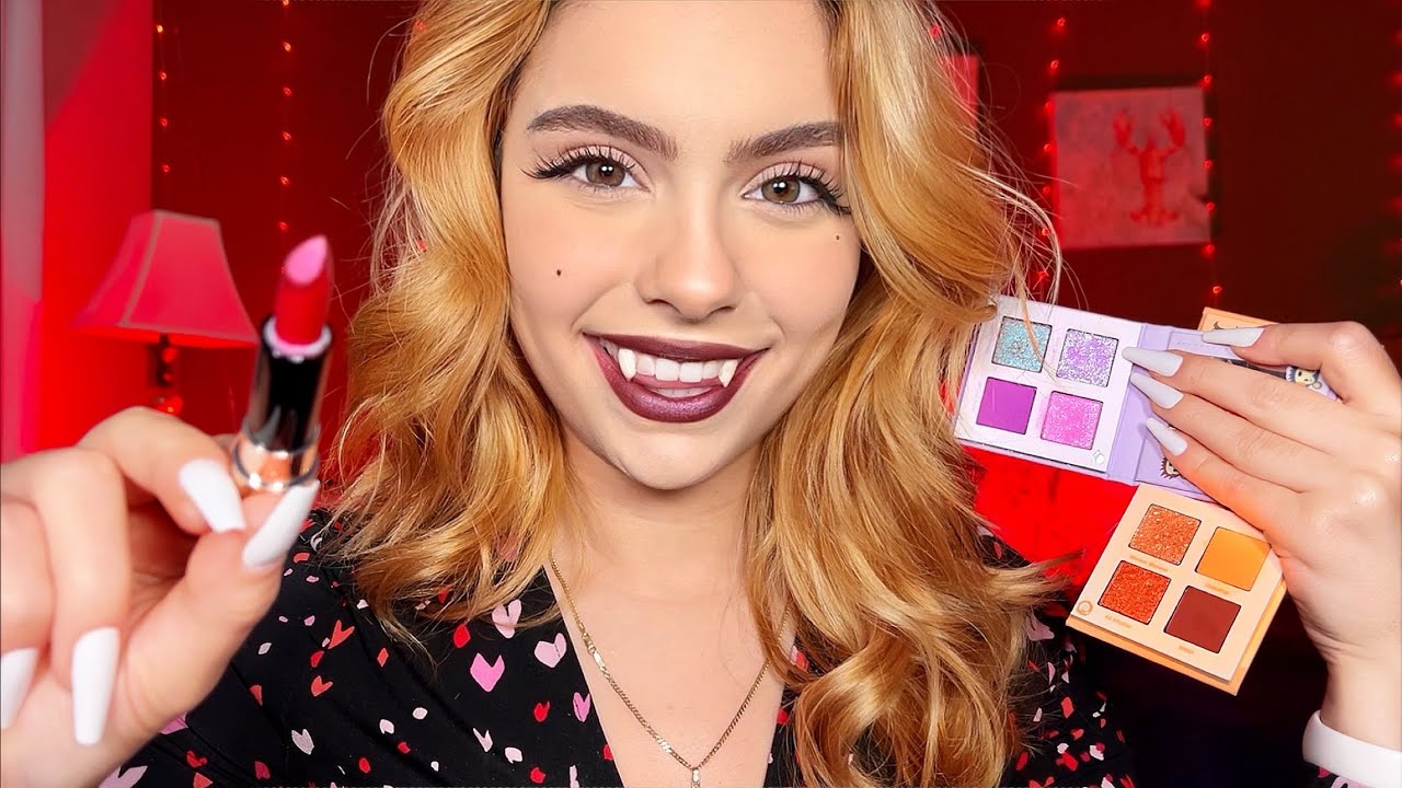 ASMR VAMPIRE Your Makeup 🎃💄HALLOWEEN Layered Personal Attention For SLEEP 😴