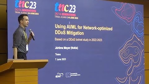 20230607 Using AI/ML for network-optimized DDoS mitigation (Jérôme Meyer, Nokia Deepfield)