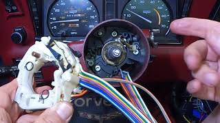 C3 1981 Corvette signal switch, replace the Old with the New.
