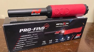 Minelab Pro-Find 40 Pin Pointer unbox and tutorial.